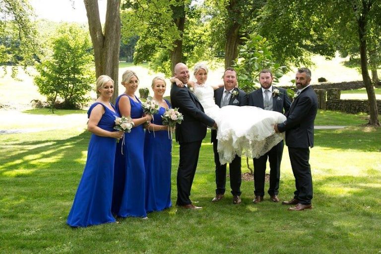 Sinead Power wedding July 2018 with brides maids